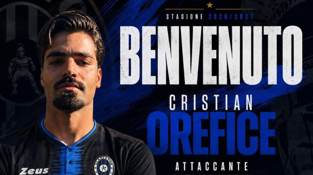 Gladiator, ingaggiato l'attaccante Cristian Orefice
