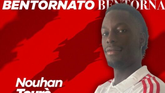 Teramo, torna l'attaccante Nouhan Touré dalla Sambenedettese