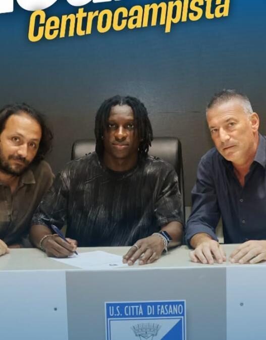 Città di Fasano, ufficiale l'arrivo del centrocampista Obed Asare