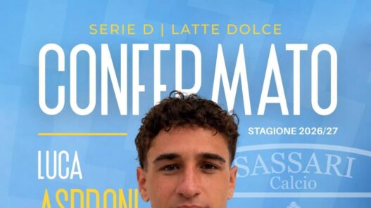 Latte Dolce, confermato il centrocampista Luca Asproni