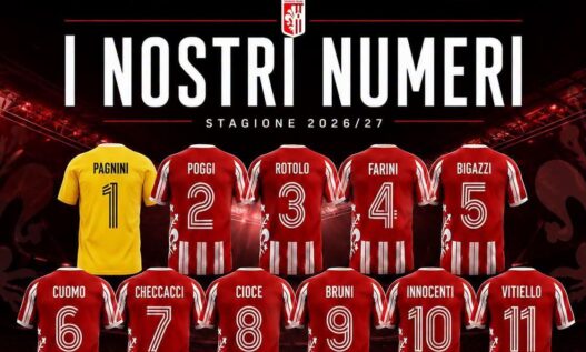 Terranuova Traiana: definiti i numeri di maglia, amichevole col Grosseto