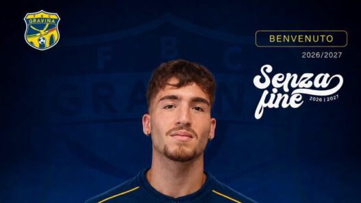 Gravina, ufficiale l'arrivo dell'attaccante Mario Vilardi