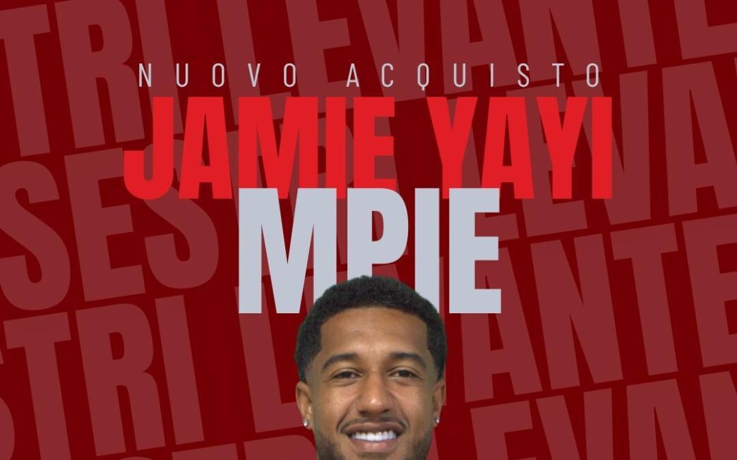 Sestri Levante, ufficiale l'ingaggio dell'attaccante Jamie Yayi Mpie