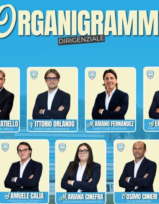 Virtus Francavilla: definito il nuovo organigramma dirigenziale