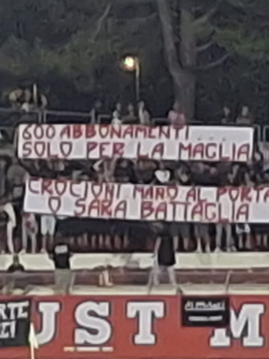 Maceratese, la Curva Just chiede investimenti al presidente Crocioni