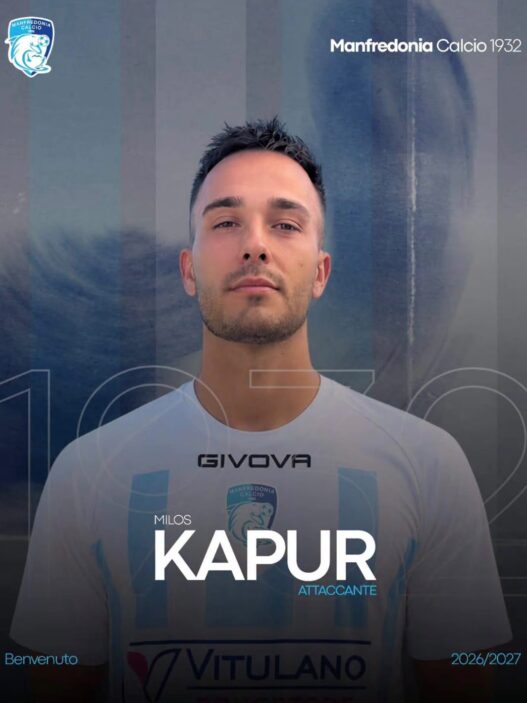 Manfredonia, arriva l'attaccante serbo Miloš Kapur
