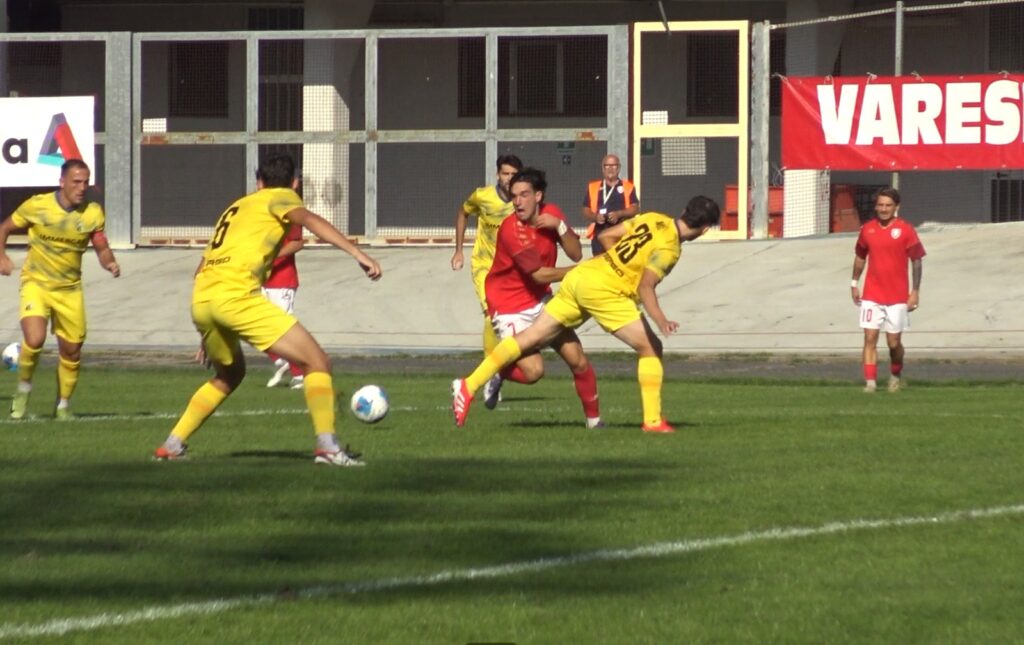 Varese-Lentigione 1-1: Mangano decisivo, arbitro sotto accusa