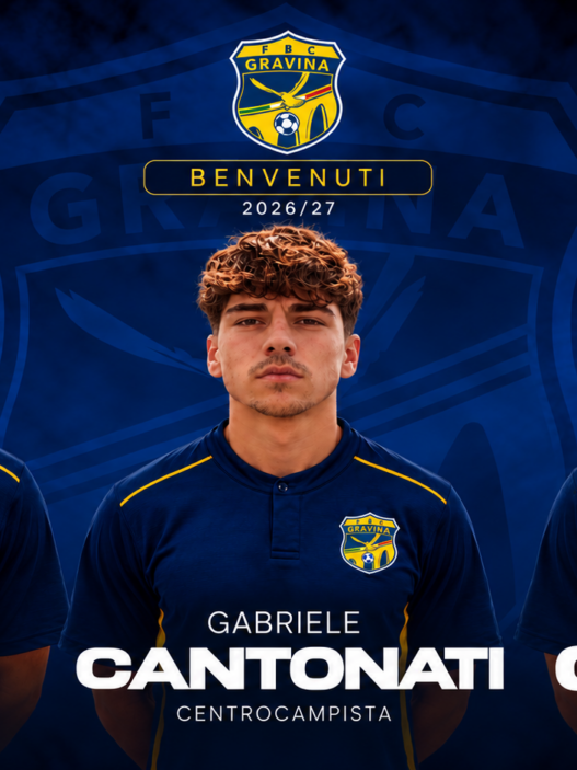 Gravina, rinforzi a centrocampo: arrivano Cantonati, Celi e Carbone